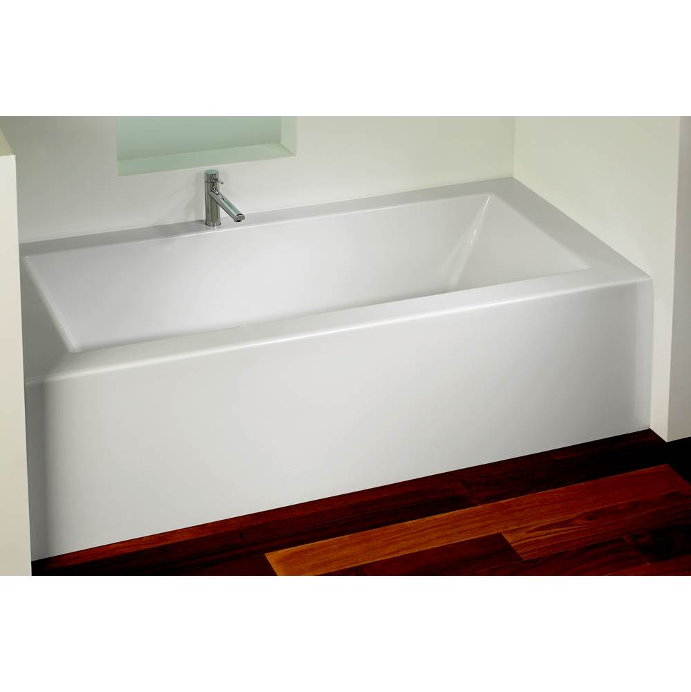 Alcove Flory De Colt Bathtub 31x66, With Tiling Flange And Skirt, Right Drain, Biscuit