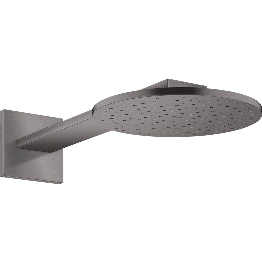 Axor ShowerSolutions Showerhead 250 2- Jet with Showerarm Trim, 2.5 GPM in Brushed Black Chrome