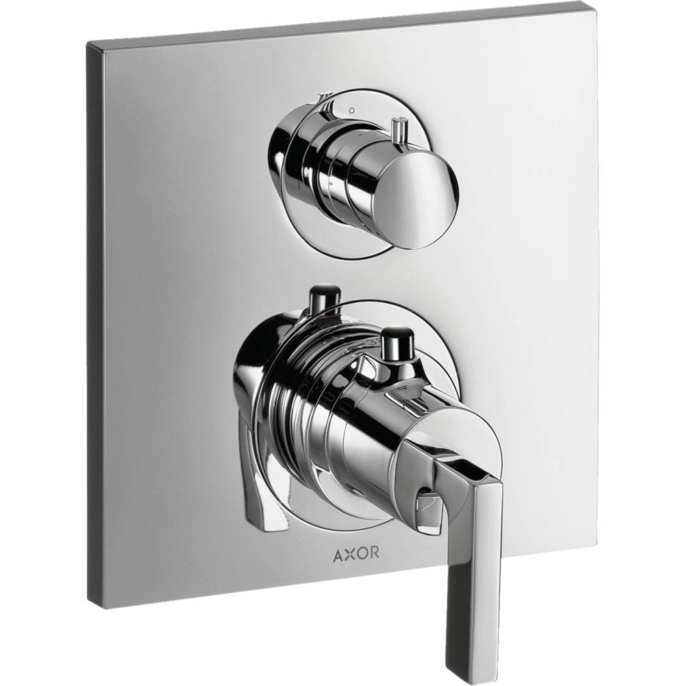 Axor Citterio Thermostatic Trim with Volume Control in Brushed Gold Optic