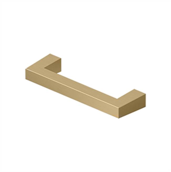Deltana Modern Square Bar Pull, 3-1/2'', HD, Solid Brass