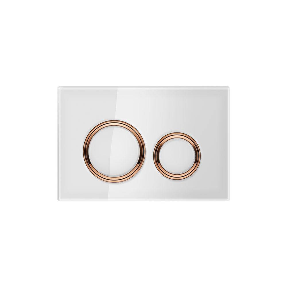 Geberit Geberit actuator plate Sigma21 for dual flush, metal colour red gold: red gold, white