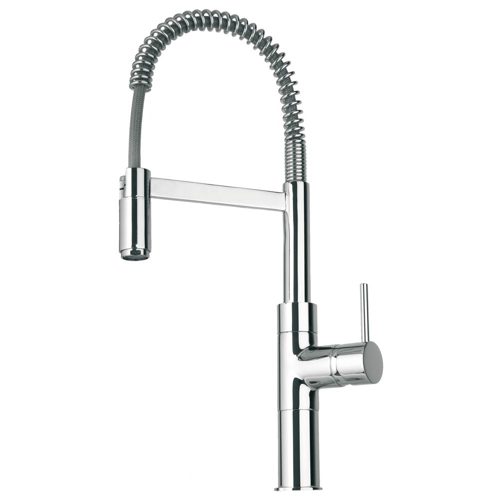 Latoscana Elba single handle kitchen faucet with spring sprout in Chrome