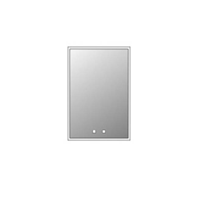 Madeli Vanguard Lighted Mirrored Cabinet , 19X29''-Right Hinged-Surface Mount, Mirrored Side Kit - Lumen Touch+, Dimmer-Defogger-2700/4000 Kelvin
