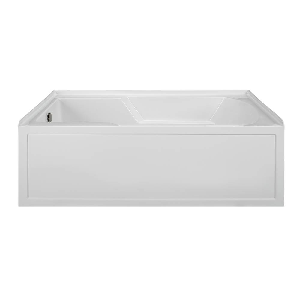MTI Basics 60X36 White Left Hand Drain Integral Skirted Air Bath W/ Integral Tile Flange-Basics