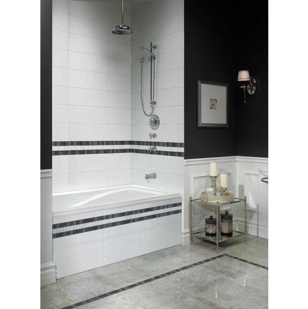Neptune DELIGHT bathtub 32x60 with Tiling Flange, Left drain, Whirlpool, White