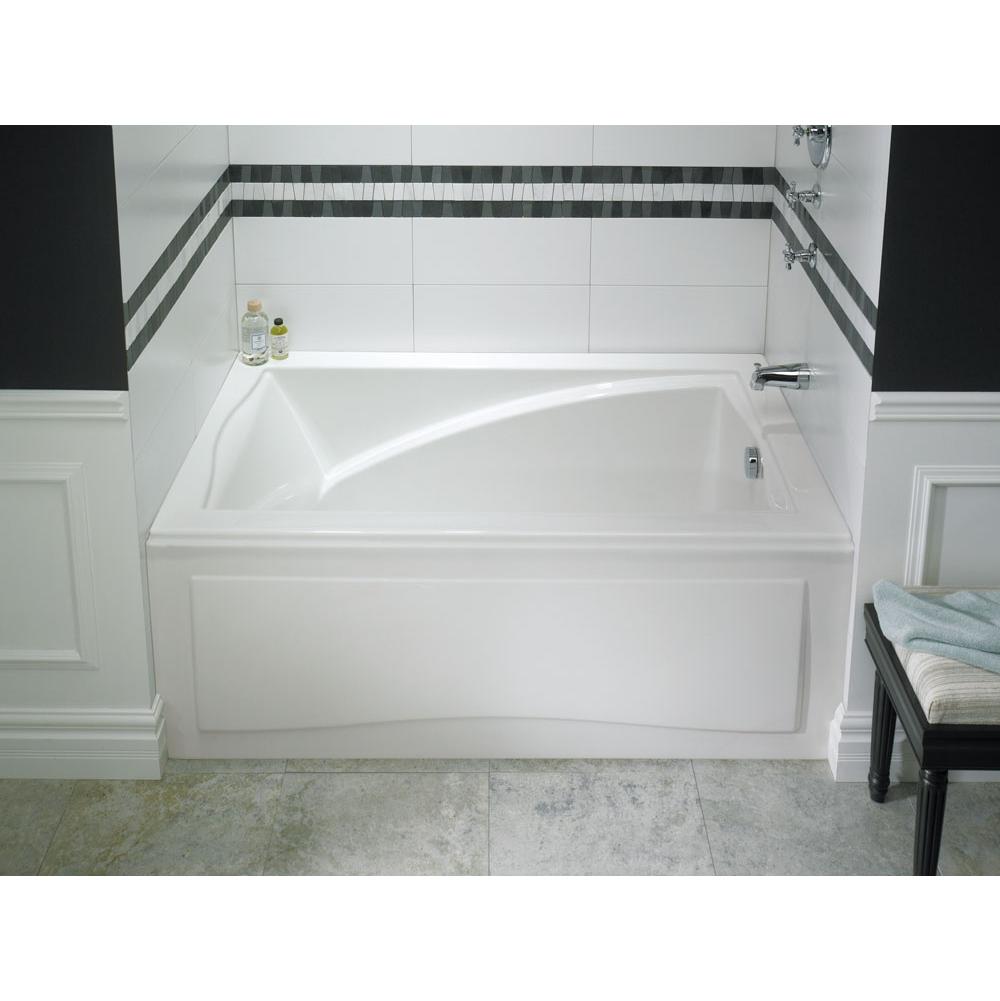Neptune DELIGHT bathtub 32x60 with Tiling Flange and Skirt, Right drain, Whirlpool/Activ-Air, Biscuit