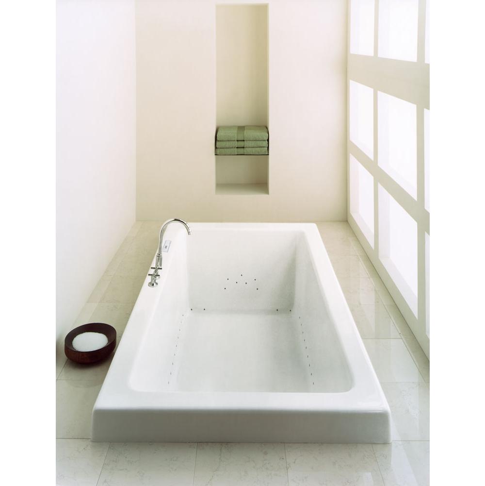 Neptune ZEN bathtub 36x72 with armrests and 1'' top lip, Whirlpool/Activ-Air, Biscuit
