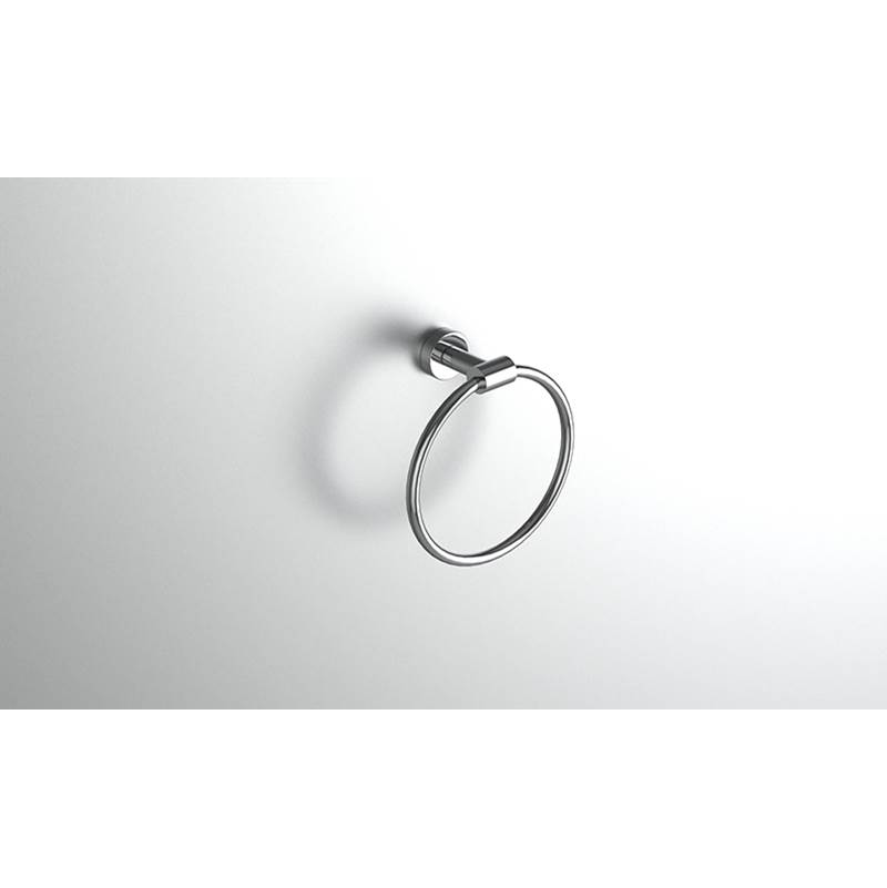 Neelnox Collection Form Moderne Towel Ring Finish: Brushed Modern Bronze