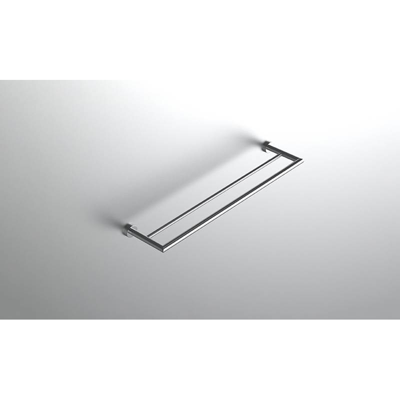 Neelnox Collection Form Moderne Towel Bar Double Finish: Polished