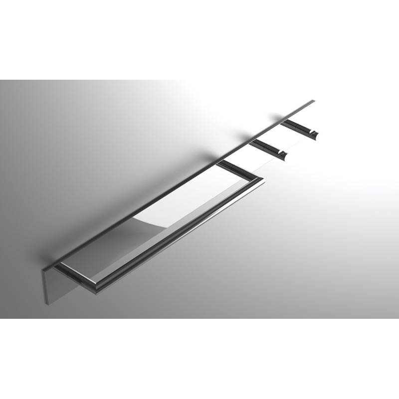 Neelnox Collection Inspire Towel Bar With Robe Hooks Finish: Brushed Modern Bronze