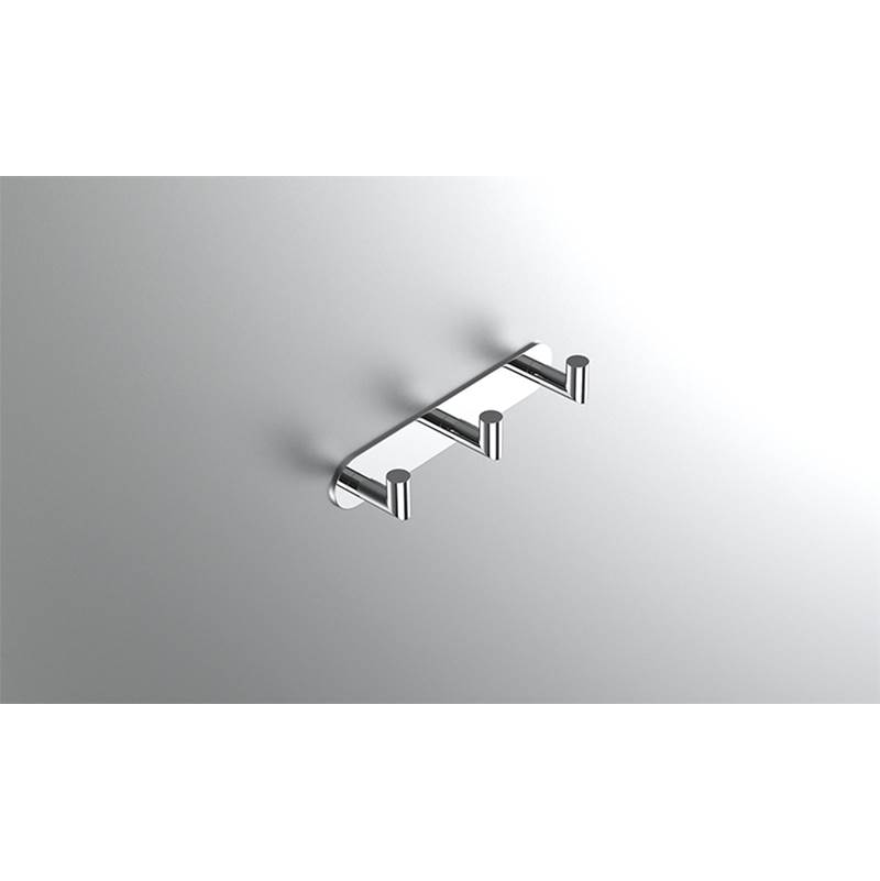 Neelnox Collection Form Moderne Robe Hook Triple Finish: Oil Rubbed Bronze