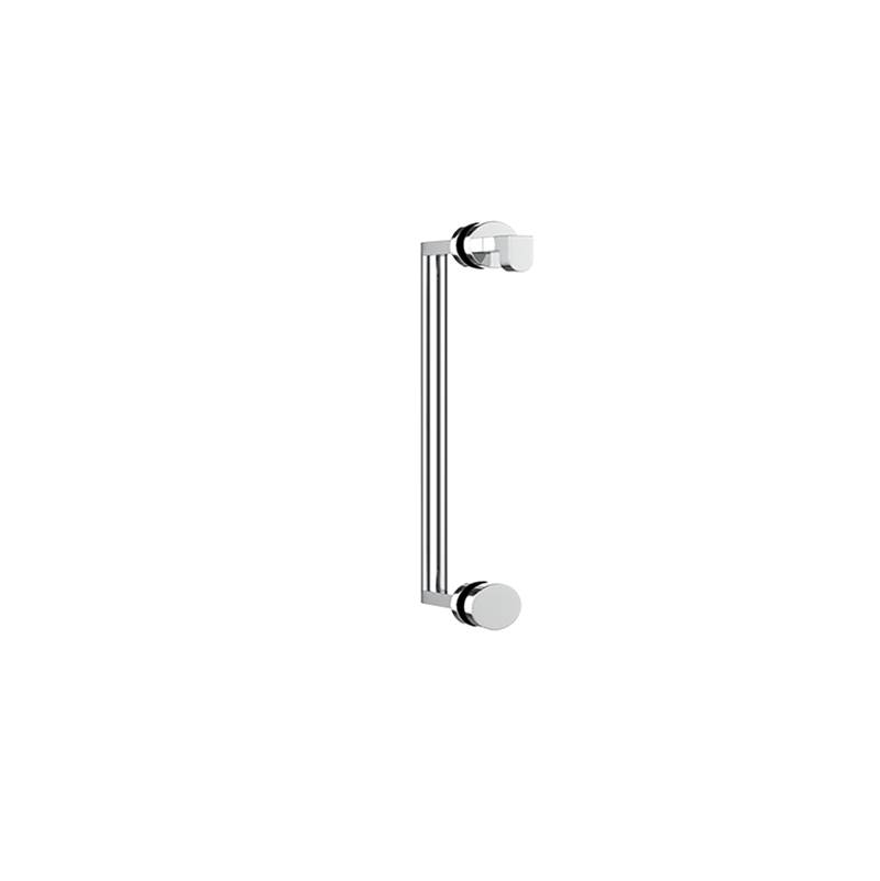 Neelnox Collection Hugo 12'' Door Handle With Knob  Standard Rosette Finish: Polished Nickel