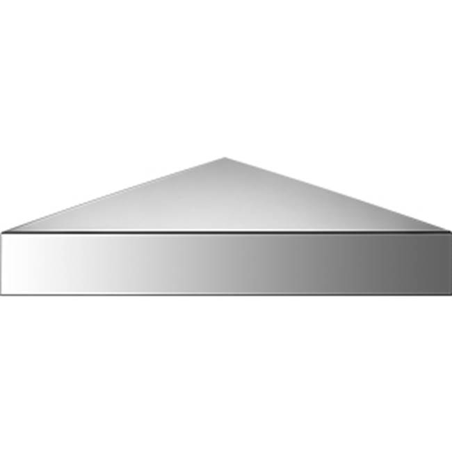 Neelnox Series 300 Corner Shelf Size 10 3/4  x 10 3/4  x 1 1/4 inch Finish: Gray