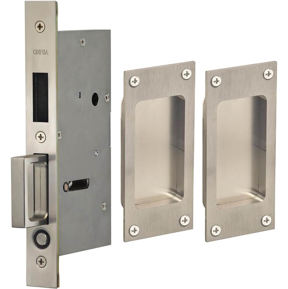 OMNIA Pocket Door Lockset US32D