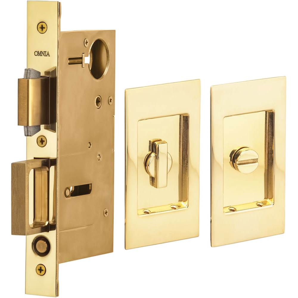 OMNIA Pocket Door Lockset US3A