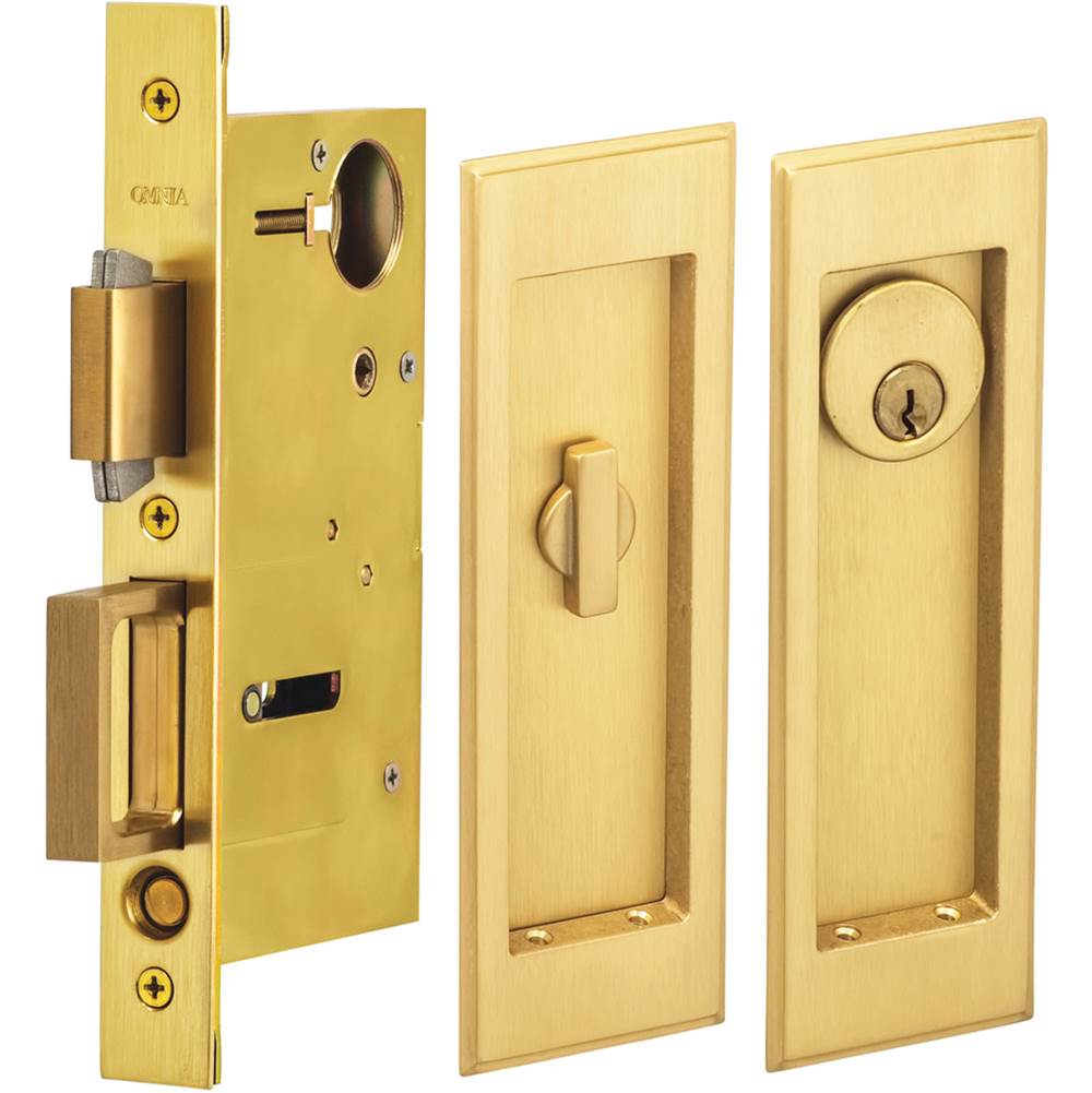 OMNIA Pocket Door Lockset ''A'' US4