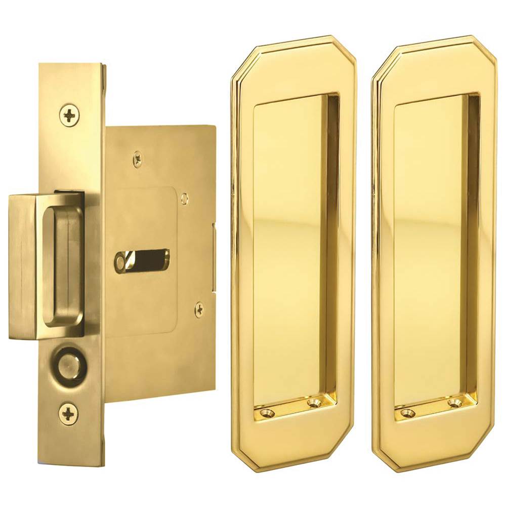 OMNIA Pocket Door Lockset ''N'' US3