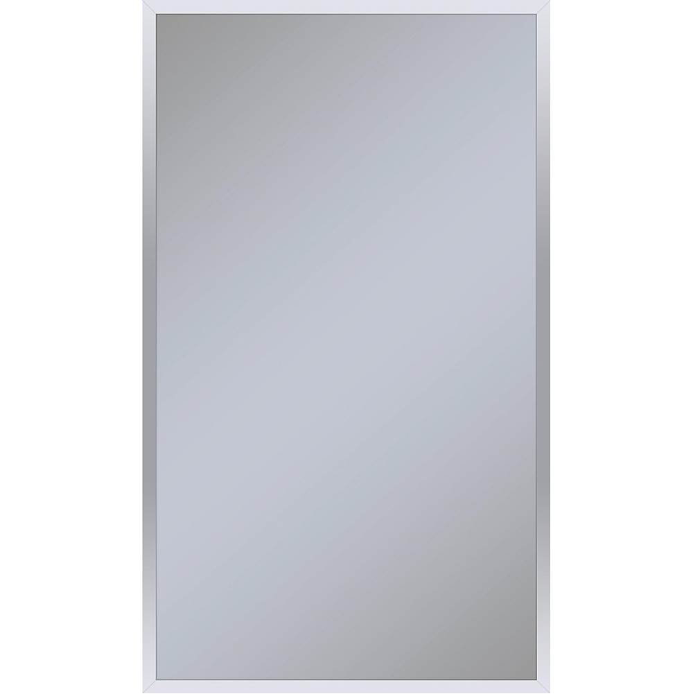Robern Profiles Framed Cabinet, 24'' x 40'' x 4'', Chrome, Non-Electric, Reversible Hinge