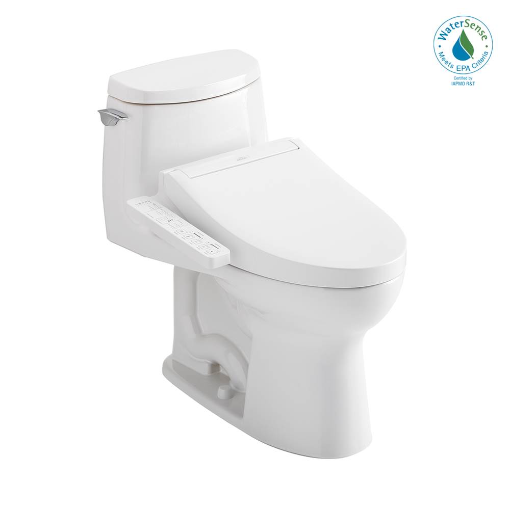 TOTO Toto® Washlet+® Ultramax® II 1G® One-Piece Elongated 1.0 Gpf Toilet And Washlet+® C2 Bidet Seat, Cotton White