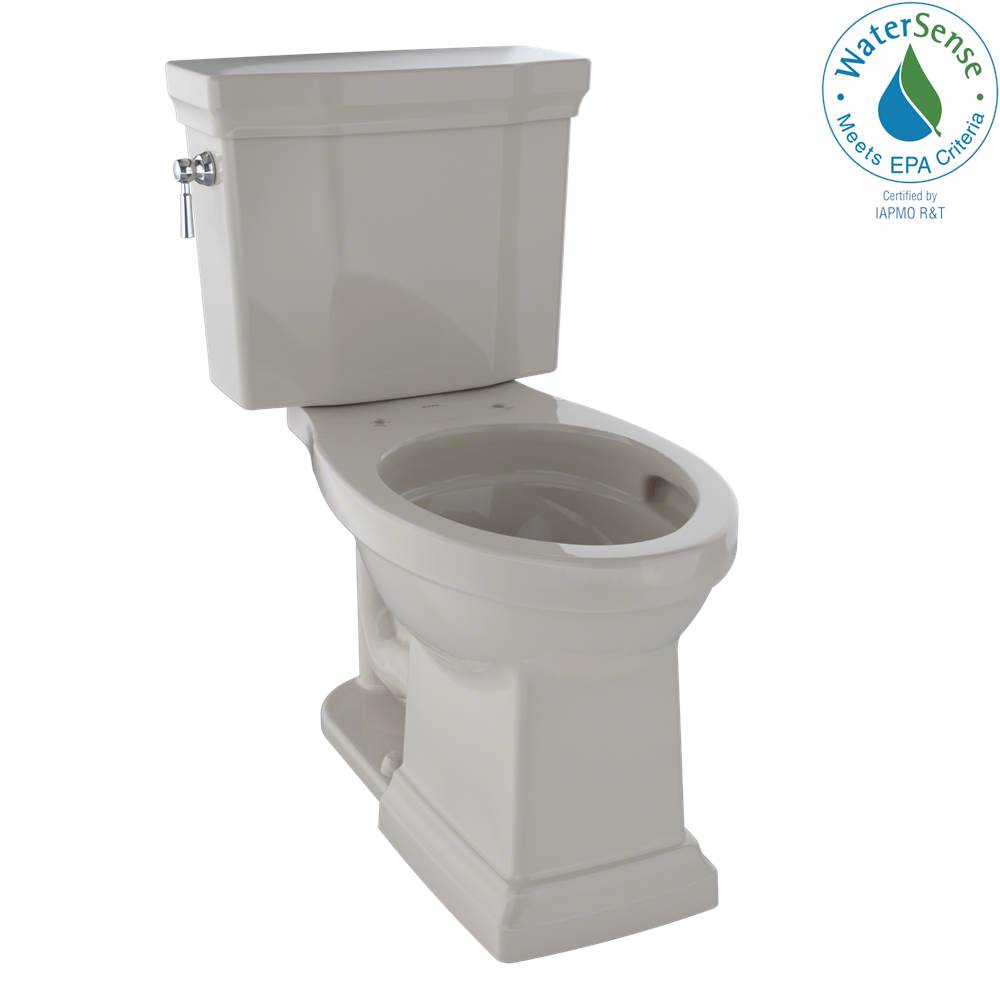 TOTO Toto® Promenade® II Two-Piece Elongated 1.28 Gpf Universal Height Toilet With Cefiontect, Bone